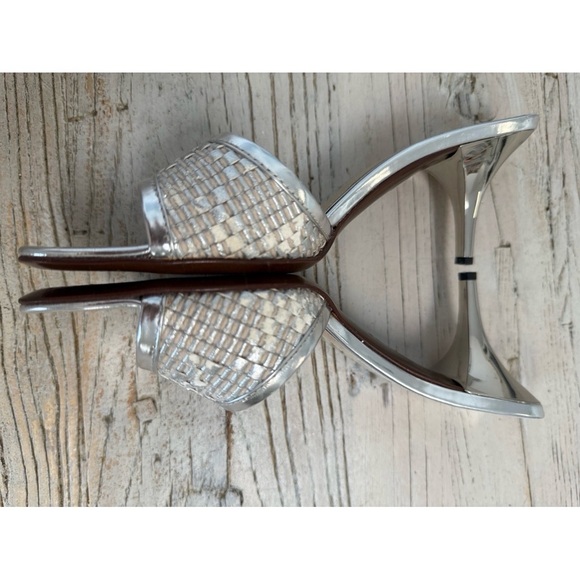 Women’s Fendi Metallic silver Kitten heels Size 37.5 - Picture 10 of 17